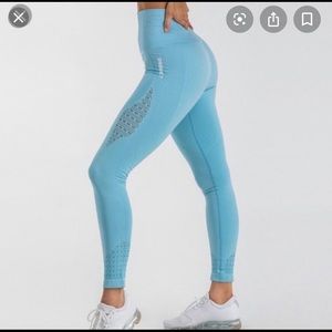 Light Blue Gymshark Energy Seamless Leggings
